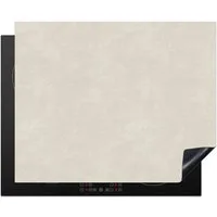 MuchoWow Herd-Abdeckplatte Sandfarben - Modern - Glatt, Vinyl, (1 tlg), Herdabdeckplatten für Ceranfeld, Induktionsschutz, 65x55 cm