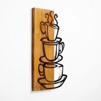 Wallity Wanddekoobjekt 50% WOODEN (Thickness: 3 cm) / METAL (Thickness: 1,5 mm), 34 x 58 cm