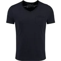 Key Largo T-Shirt Water vintage Look uni Basic MT00780 V-Ausschnitt unifarben kurzarm slim fit