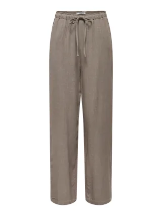 ONLY - ONLSIESTA MW PULL-UP LINEN BL PNT NOOS Walnut - Gr. - 32