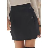 Buffalo Hosenrock mit Zierknöpfen für den Sommer in Wickeloptik mit Zierknöpfen, Skort, casual-chic, Sommerhose