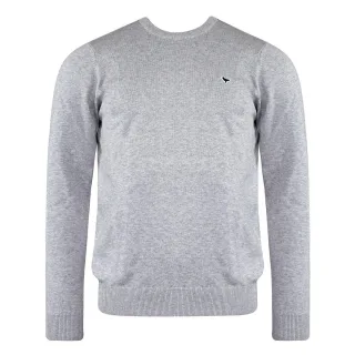 Wochenendtäter Langhülle graue Herren Napoli Pullover KWAW2001 Grey Margel