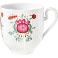 Seltmann Weiden Becher Amina Ostfriesenrose, 1-tlg., Porzellan, Kaffeebecher, Tasse, mit Relief