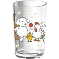 Emsa Kinderbecher Kindertrinkglas "Farm Family" Kunststoff 200 ml Ø 7,2 cm, 1-tlg.
