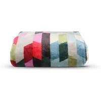 Wohndecke bunt Cashmere-Touch 150x200 cm, Bestlivings, 100 % Polyester, weich, flauschig, pflegeleicht, modern