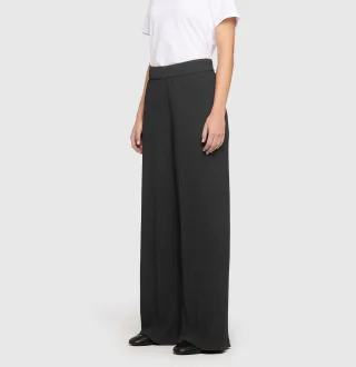MAC - MAC JEANS - FAYE, Plissee schwarz - Gr. - 30