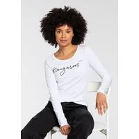 KangaROOS Longsleeve Langarm, sehr figurbetont, aus Rippware, aus 100% Baumwolle