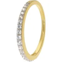 trendor Goldring DamenGold 333/8K mit Zirkonia