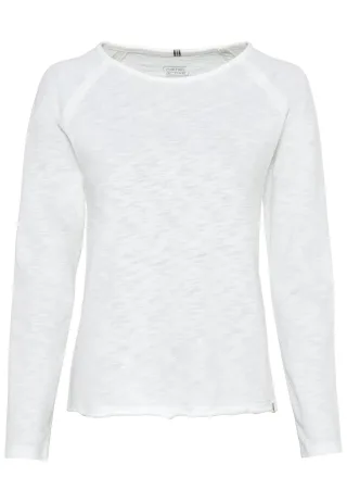 camel active - Jerseyshirt mit Rundhalsauschnitt offwhite - Gr. - XL