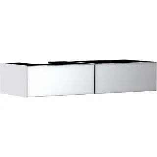 hansgrohe Xevolos E Waschtischunterschrank 54319320 1370x550x275mm, 2 Schubladen, links, mattweiß, weiß metallic