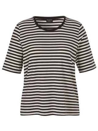 VIA APPIA DUE - T-Shirt Rundhals 1/2 Arm mahagoni/creme - Gr. - 46