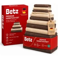 Betz Handtuch Set Premium Handtuch Set 10-teilig, 100% Baumwolle (Set, 10-St), 2 Duschtücher, 4 Handtücher, 2 Gästehandtücher & 2 WH