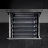 Kesseböhmer Schubkasteneinsatz SpaceFlexx flexibles Ordnungssystem für Vorratsdosen, (B/T/H) 472/520 x 472 x 130 mm ab 60er Schubkasten