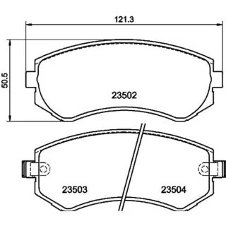Hella Bremsbel?ge hinten Nissan 240sx Almera Patrol
