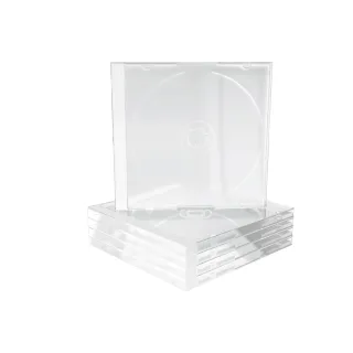 MEDIARANGE Behälter CD-Aufbewahrung | box24 | Kapazität: 1 CD/DVD - durchsichtig (Packung mit 100)