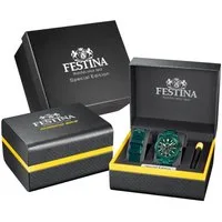 Festina Chronograph Chrono Bike 2025 Special Edition F20730/1, (Set, 3-tlg., mit Wechselband und Bandwechsler), Quarzuhr, Armbanduhr, Herrenuhr, Edelstahlarmband