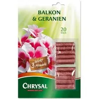 Chrysal Pflanzendünger Balkon & Geranien Düngestäbchen 20 Stück