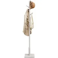 VASAGLE Garderobenständer Kleiderständer, Massivholz, 30 x 30 x 175 cm