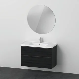 Duravit D-Neo Möbelwaschtisch mit Waschtischunterbau und Spiegel 1000x480x2000 mm - DE011101616 DE011101616
