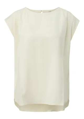 qs - Bluse creme - Gr. - 44