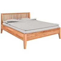 byoak Bett ODYS 200 x 200 aus Massivholz, mit Holzkopfteil, Naturgeölt
