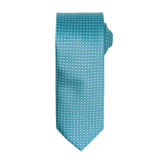 Premier Mens Puppy Tooth Formal Work Krawatte (Türkis)