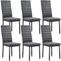Blishom Esszimmerstuhl Esszimmerstühle 6er-Set, Küchenstuhl mit Gepolstert, 41x50x97 cm (6 St)