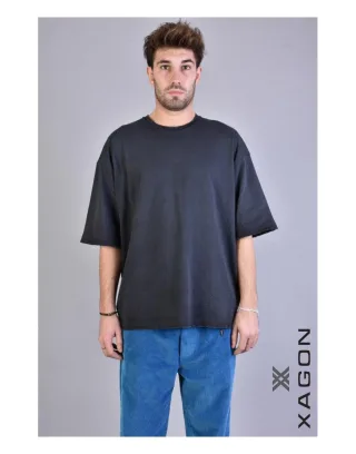 Xagon T-shirt Oversize Herren Schwarz