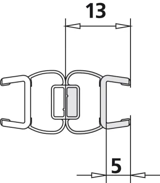 Kermi 1237 1x Magnetleiste, Länge: 2000 mm, 6025704 6025704