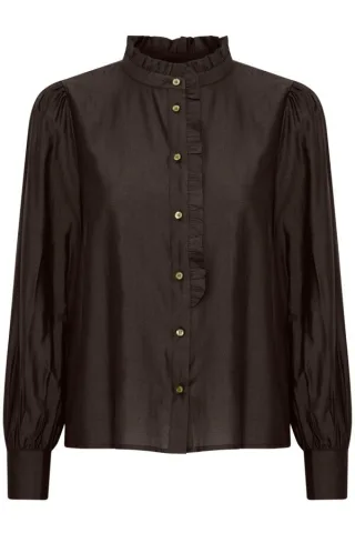 ICHI - Bluse - Ihkarlani schwarz - Gr. - 38