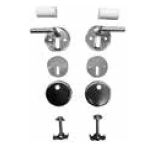 VitrA Ersatzteil Scharnier-Set Aquacare WC-Sitz Slim Absenkautomatik Chrom,317037YP1TE 317037YP1TE