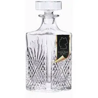 Intirilife Karaffe, (Edle Whiskey Karaffe - Füllmenge 800 ml, 1-tlg), Decanter für Rum, Vodka, Scotch und vieles mehr