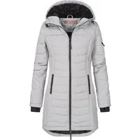 SUBLEVEL Steppjacke Damen Mantel mit Kapuze lange Winter Jacke Langer Parka S-5XL Stehkragen, Kapuze, flauschig, kuschelig, warm, Outdoor, Mantel