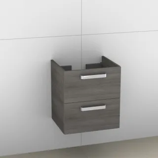 Artiqua 414 Waschtischunterschrank für Subway 613655, 613657,Graphit Struktur quer, 414-WU2L-V10-707 414-WU2L-V10-7070-401