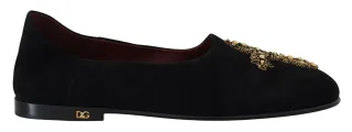 Dolce Gabbana Crossembellierte Ballerina-Schuhe