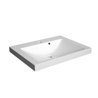 Neuesbad Mineralguss-Waschbecken ZEEN 60 cm, weiss glänzend NB1DF15521