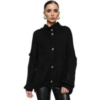 Worldclassca Cardigan WORLDCLASSCA Damen Cardigan Oversize Strickjacke mit Knöpfen Fashion Neue Kollektion - Stilvolle und gemütliche Strickmode für Damen