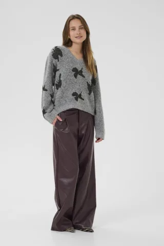 Strickpullover CUfreya Strickpullover Relaxed fit black darkgrey