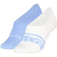 Calvin Klein Füßlinge CK WOMEN FOOTIE HC LOGO STRIPE (2 Paar) Antirutsch Noppen im Fersenbereich, Baumwollmischung