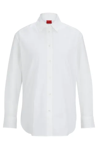 HUGO RED Womenswear - The Boyfriend Shirt white - Gr. - 38