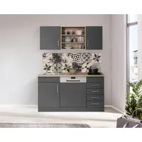KOCHSTATION Pantryküche KS-Mali, Breite 150 cm, mit E-Geräten