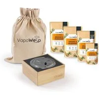VapoWesp Wespennestattrappe VapoWesp Räucherbox inkl. Orange & Rosemary (3x je 100 g & 1x 50 g)
