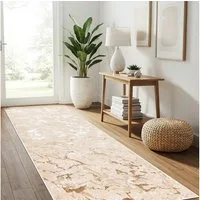 Tapiso Läufer CRYSTAL, rechteckig, Höhe: 8 mm, Langer Korridor-Läufer Schimmereffekt, pflegeleicht, Flur Schlafzimmer