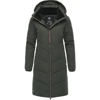 Ragwear Wintermantel Rebelka wasserdichter Winterparka mit abnehmbarer Kapuze