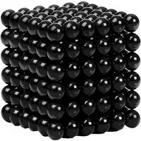 FurniSafe FurniSafe Neocube 5 mm Magnetkugeln Schwarz Set mit 216 Kugeln Magnetspielbausteine
