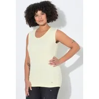 Angel of Style Longtop Top körpernahe Passform Fransenkanten