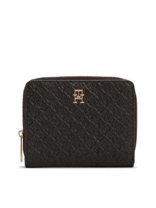 Tommy Hilfiger - Klappbrieftasche mit Reißverschluss schwarz - Gr. - OS