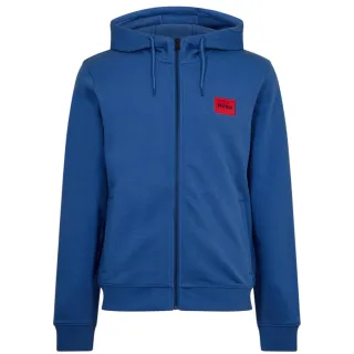 Hugo - "Daple" Hoodie mit durchgehendem Reißverschluss für Herren (Mittelblau)