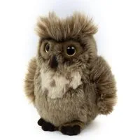 Teddys Rothenburg Kuscheltier Uhu 17 cm stehend braun Plüscheule Eule Stofftier (Plüschtier, Stoffuhu, Stoffeule, Plüschuhu)