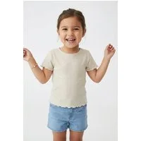 KIDS ONLY T-Shirt KOGNELLA S/S O-NECK TOP NOOS JRS mit süßer Wellenkante